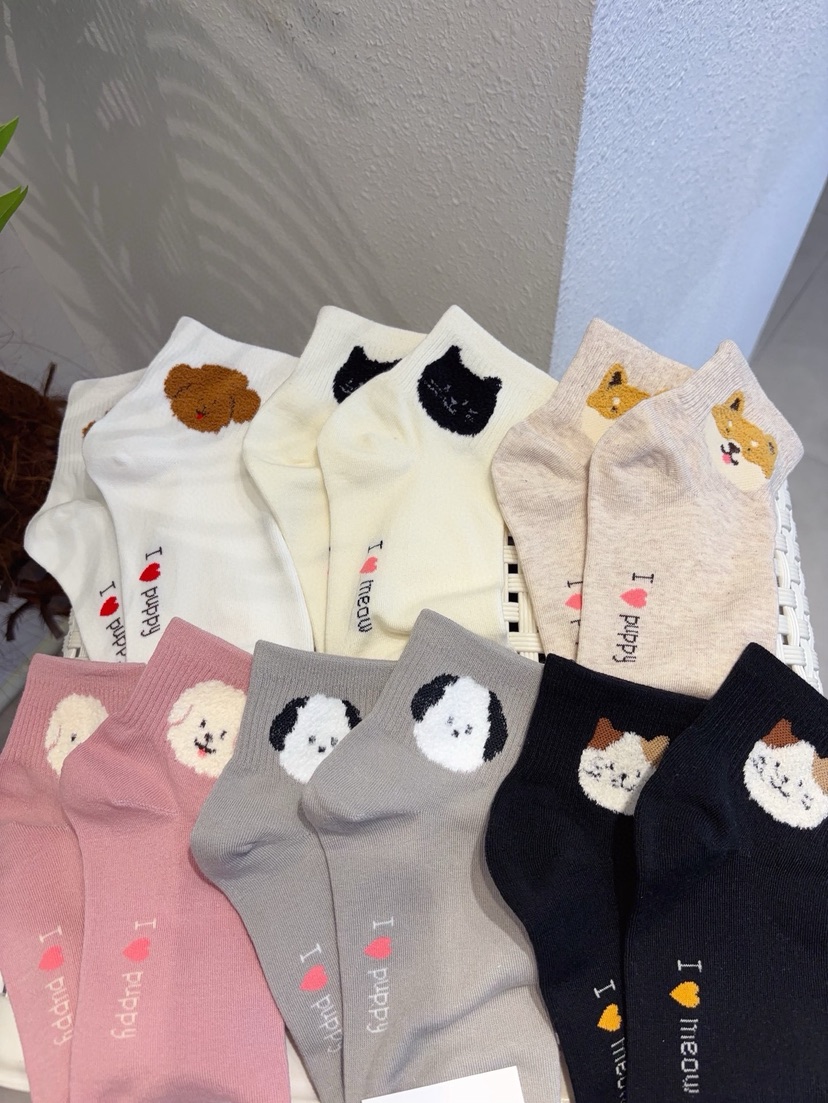 CACTUS-Q韓國東大門直郵女士新款時尚人氣休閑推薦26春夏襪子CACTUS十雙起/可混搭襪子