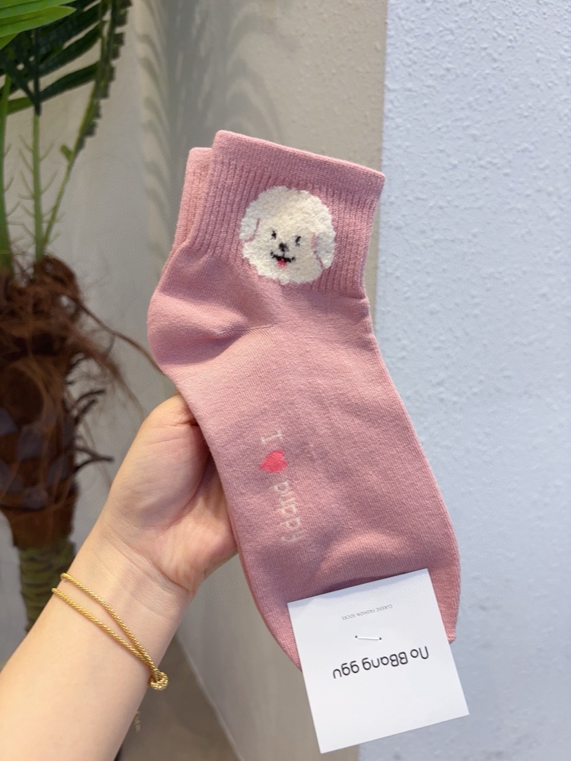 CACTUS-Q韓國東大門直郵女士新款時尚人氣休閑推薦26春夏襪子CACTUS十雙起/可混搭襪子圖色4