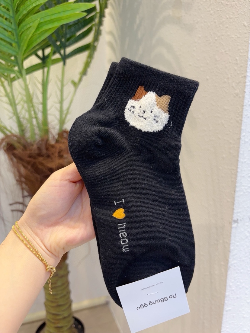 CACTUS-Q韓國東大門直郵女士新款時尚人氣休閑推薦26春夏襪子CACTUS十雙起/可混搭襪子圖色6