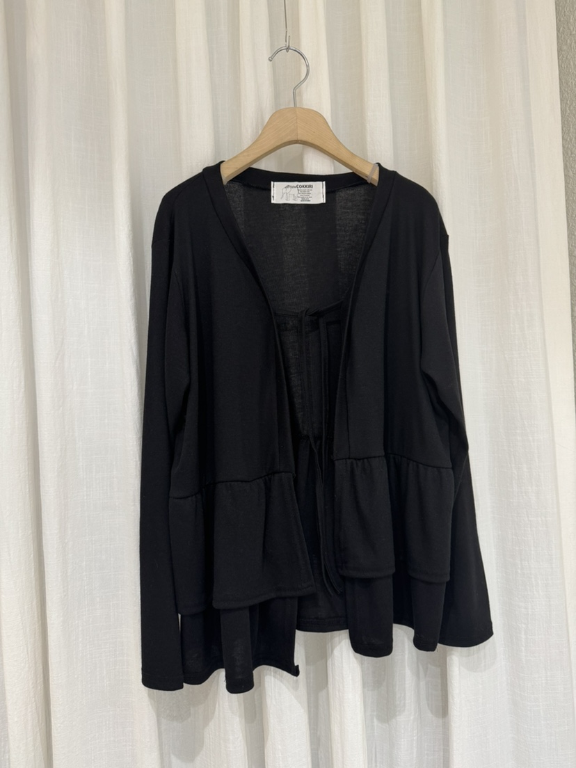 COKKIRI韓國直郵女裝新品職業熱賣休閑26春夏長袖T恤系帶開衫COKKIRI長袖T恤圖色3