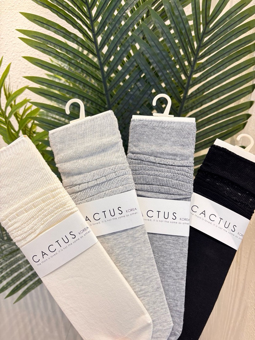CACTUS-Q韓國直郵女裝新品休閑時尚熱賣職業26春夏推薦襪子CACTUS十雙起/可混搭襪子