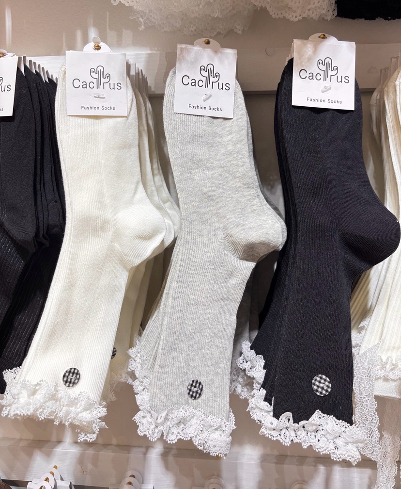CACTUS-Q韓國東大門直郵女裝新品推薦熱賣26春夏休閑襪子CACTUS十雙起/可混搭襪子