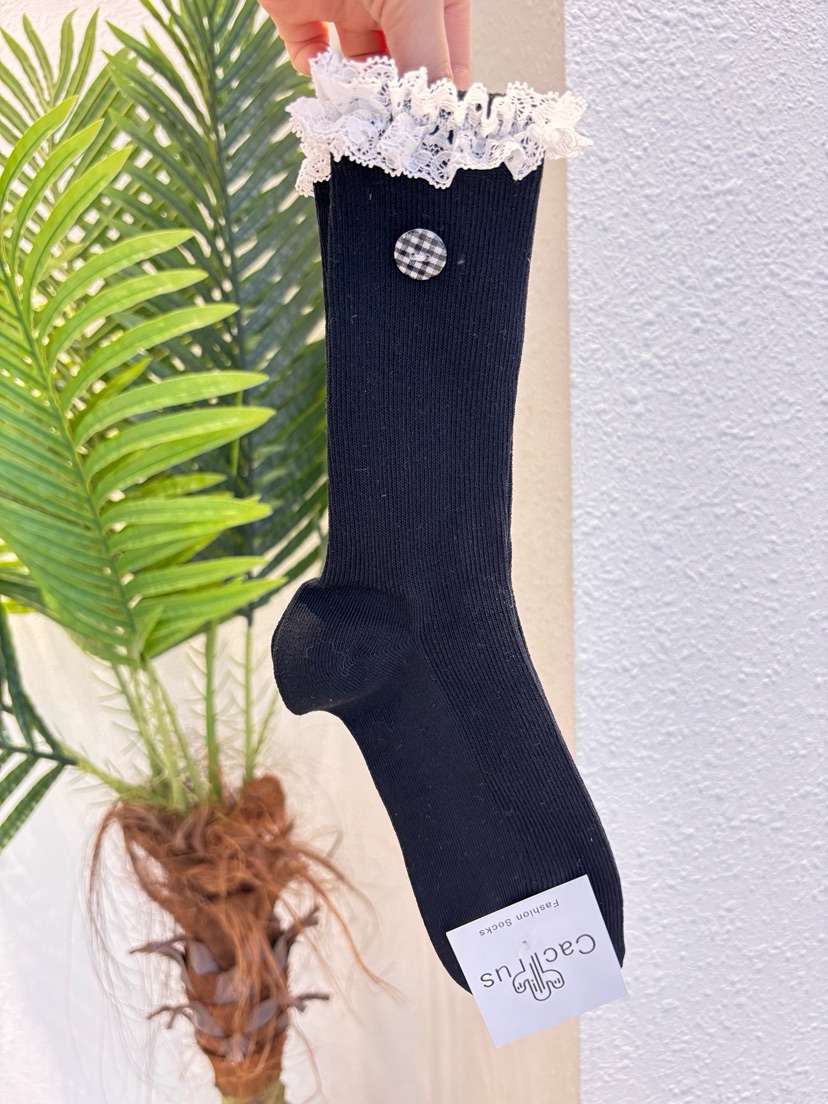 CACTUS-Q韓國東大門直郵女裝新品推薦熱賣26春夏休閑襪子CACTUS十雙起/可混搭襪子圖色3