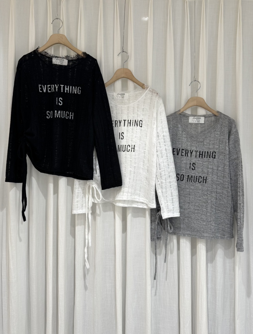 COKKIRI韓國東大門直郵女裝新款休閑職業推薦長袖T恤蕾絲COKKIRI長袖T恤