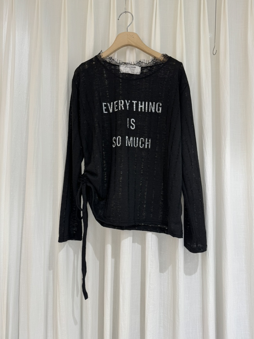 COKKIRI韓國東大門直郵女裝新款休閑職業推薦長袖T恤蕾絲COKKIRI長袖T恤圖色3