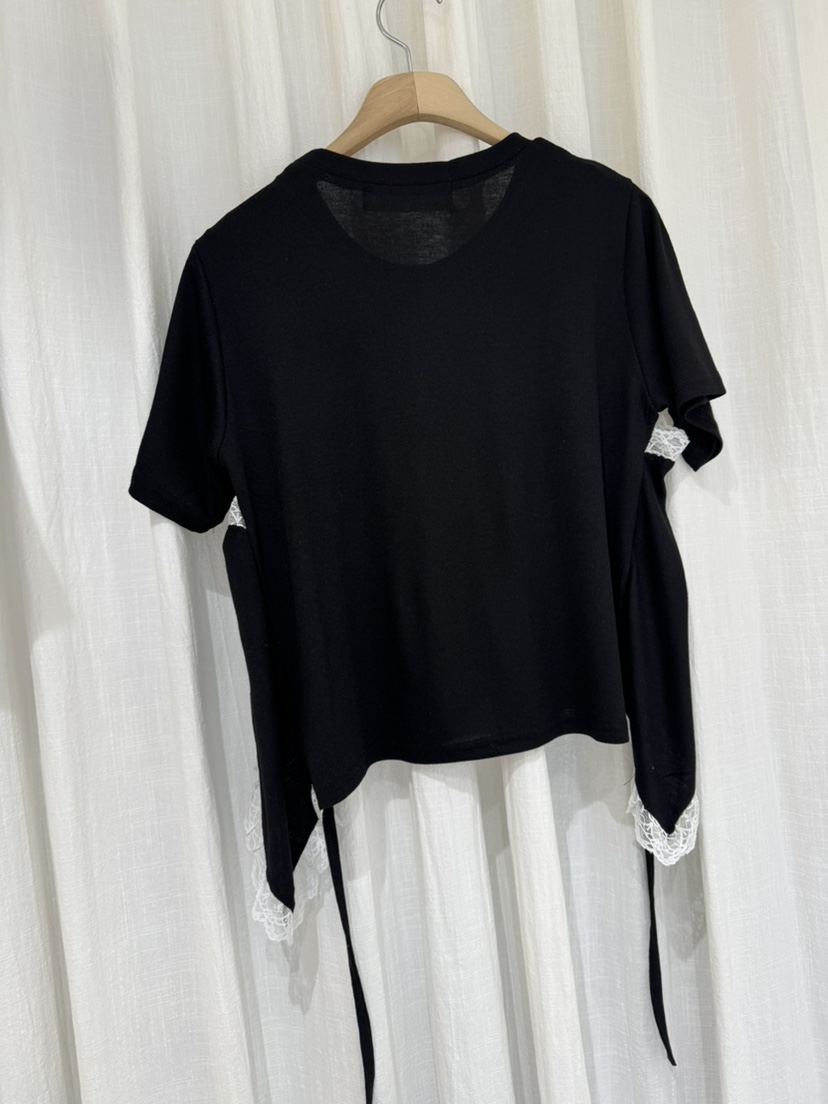 COKKIRI韓國直郵女裝新品熱賣職業26春夏推薦休閑T恤蕾絲COKKIRIT恤