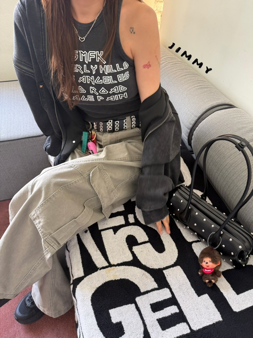 JIMMY韓國代購女裝新品推薦人氣休閑時尚職業26春夏吊帶背心JIMMY/REMAKE吊帶/背心