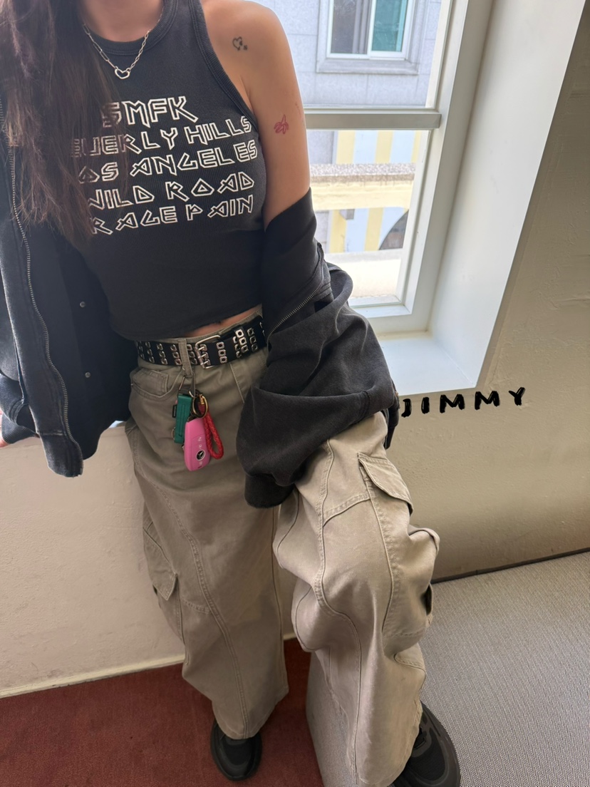 JIMMY韓國代購女裝新品推薦人氣休閑時尚職業26春夏吊帶背心JIMMY/REMAKE吊帶/背心