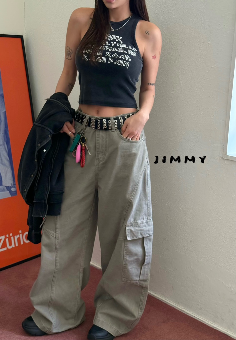 JIMMY韓國代購女裝新品推薦人氣休閑時尚職業26春夏吊帶背心JIMMY/REMAKE吊帶/背心