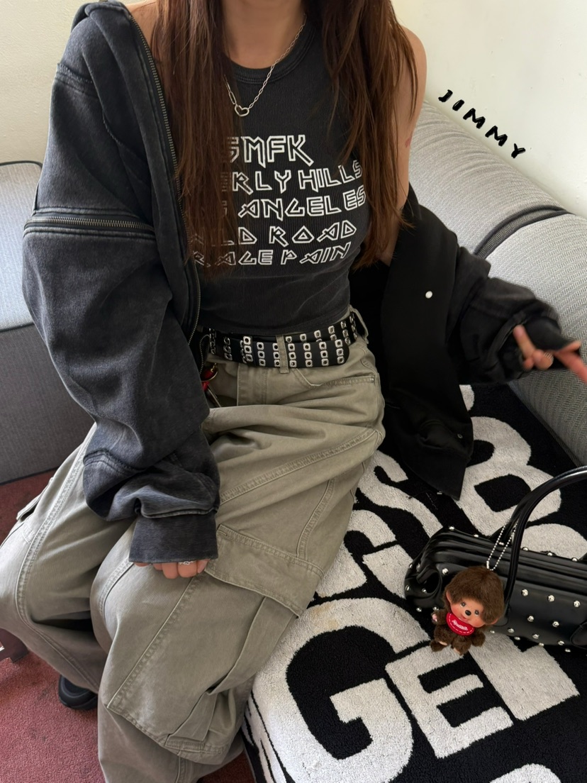 JIMMY韓國代購女裝新品推薦人氣休閑時尚職業26春夏吊帶背心JIMMY/REMAKE吊帶/背心