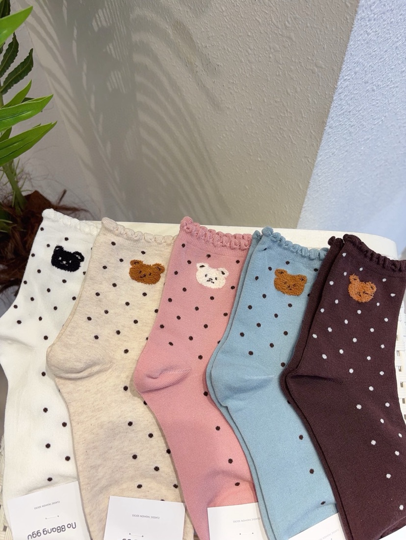 CACTUS-Q韓國東大門直郵女裝新款熱賣人氣26春夏休閑襪子CACTUS十雙起/可混搭襪子