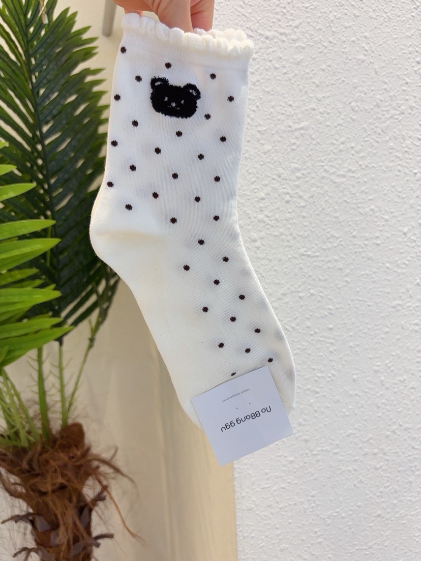 CACTUS-Q韓國東大門直郵女裝新款熱賣人氣26春夏休閑襪子CACTUS十雙起/可混搭襪子圖色1