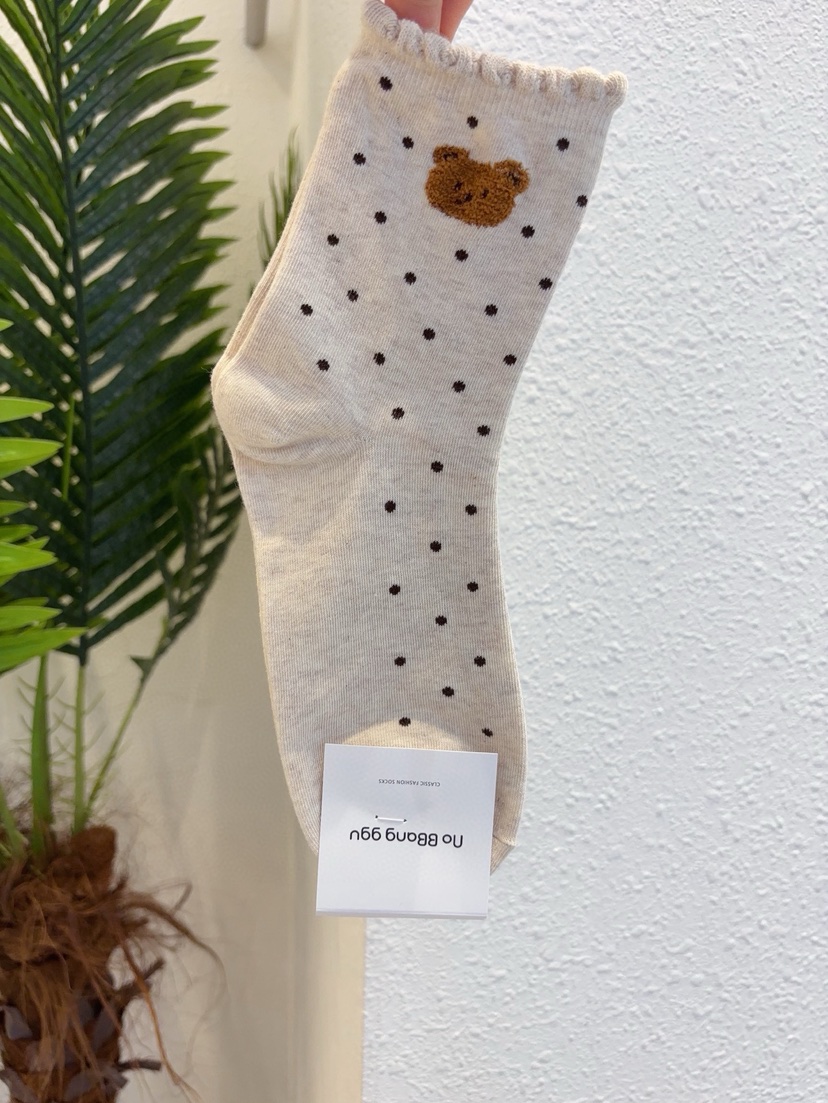 CACTUS-Q韓國東大門直郵女裝新款熱賣人氣26春夏休閑襪子CACTUS十雙起/可混搭襪子圖色2