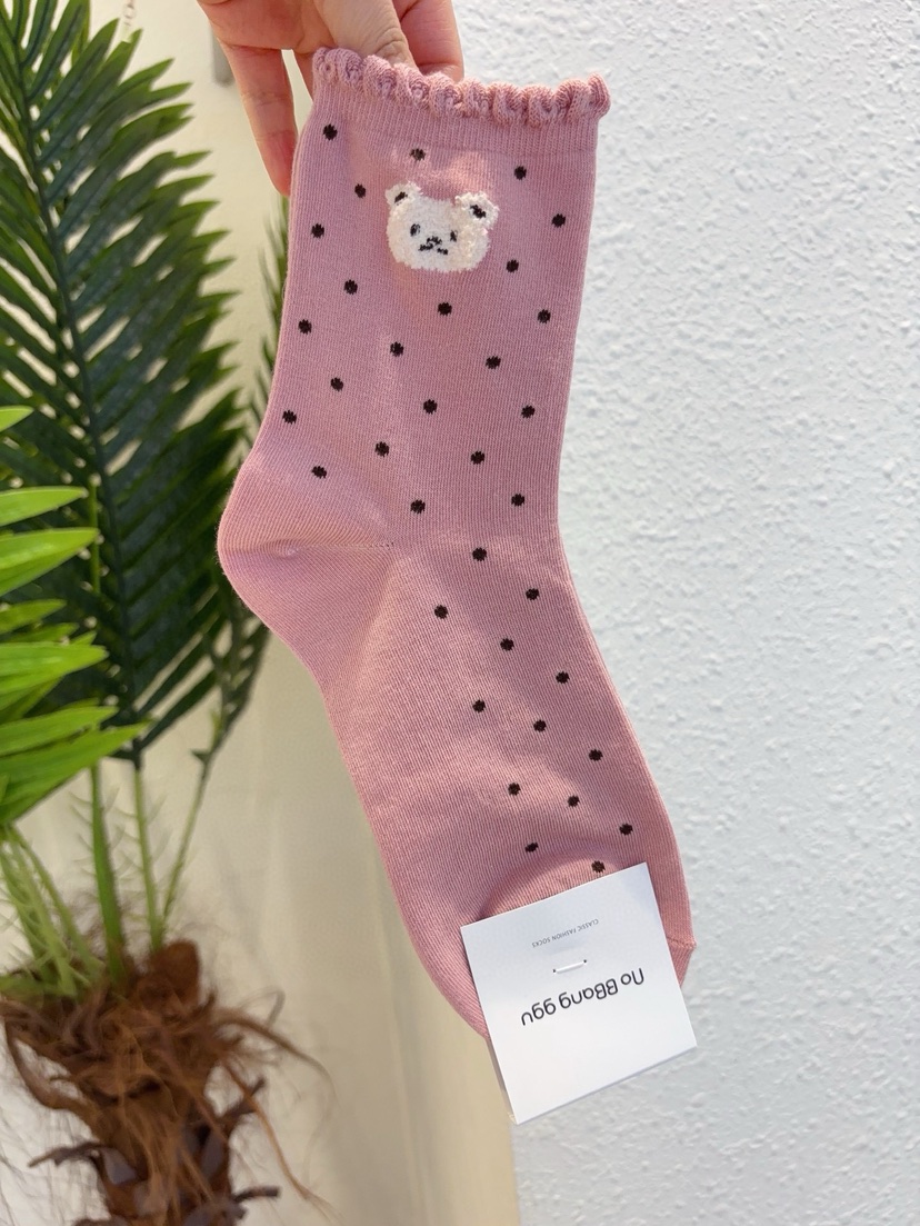 CACTUS-Q韓國東大門直郵女裝新款熱賣人氣26春夏休閑襪子CACTUS十雙起/可混搭襪子圖色3