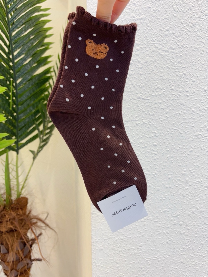 CACTUS-Q韓國東大門直郵女裝新款熱賣人氣26春夏休閑襪子CACTUS十雙起/可混搭襪子圖色5