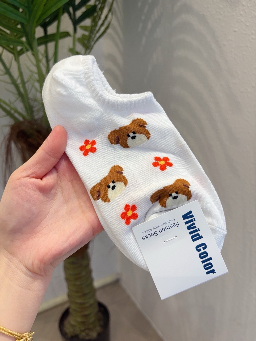 CACTUS-Q韓國東大門直郵女士新品人氣休閑熱賣26春夏襪子CACTUS十雙起/可混搭襪子圖色1