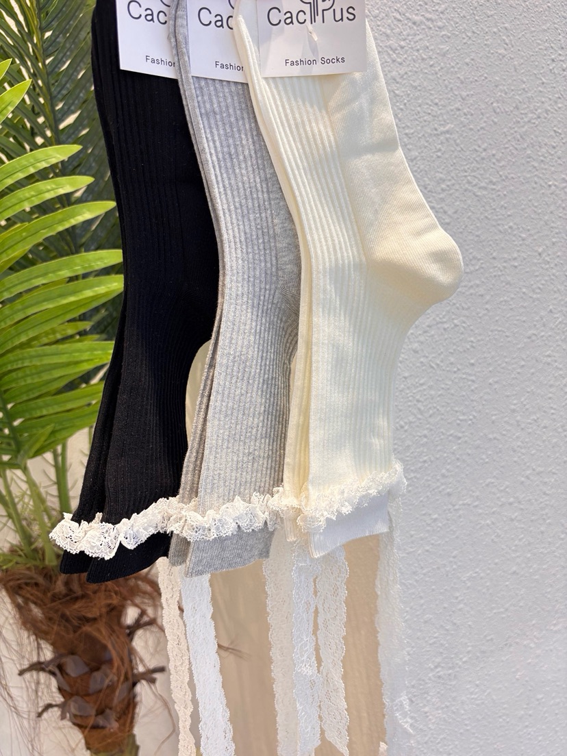 CACTUS-Q韓國東大門直郵女裝新品推薦休閑時尚熱賣26春夏襪子CACTUS十雙起/可混搭襪子