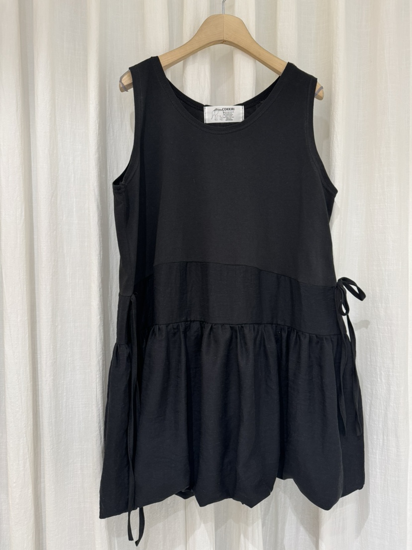 COKKIRI韓國代購女裝新品26春夏熱賣人氣職業連衣裙亞麻燈籠COKKIRI連衣裙圖色1