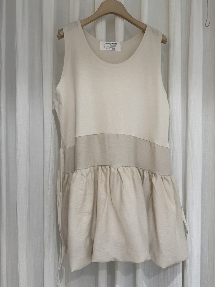 COKKIRI韓國代購女裝新品26春夏熱賣人氣職業連衣裙亞麻燈籠COKKIRI連衣裙圖色2