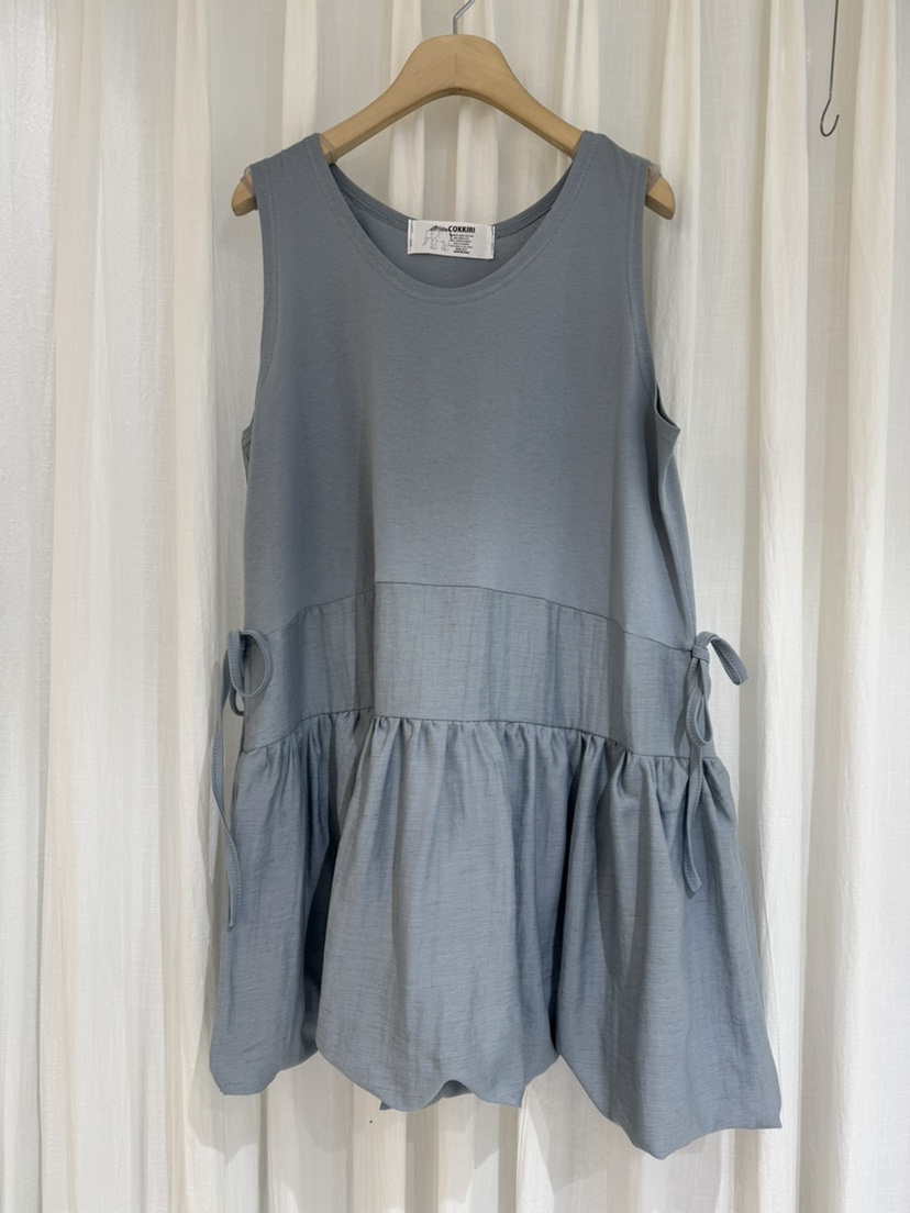 COKKIRI韓國代購女裝新品26春夏熱賣人氣職業連衣裙亞麻燈籠COKKIRI連衣裙圖色3