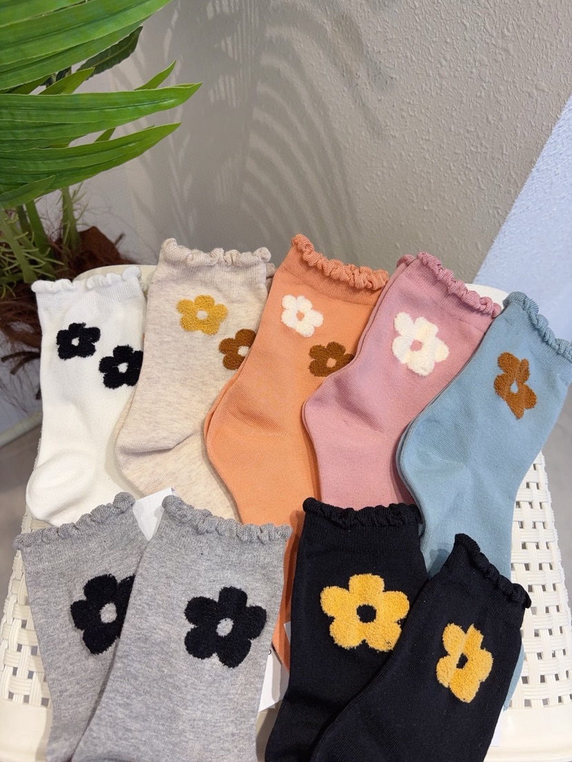 CACTUS-Q韓國東大門代購女裝新款推薦時尚人氣休閑26春夏襪子CACTUS十雙起/可混搭襪子