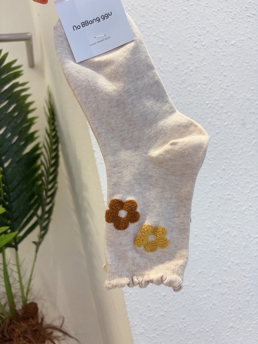 CACTUS-Q韓國東大門代購女裝新款推薦時尚人氣休閑26春夏襪子CACTUS十雙起/可混搭襪子圖色2