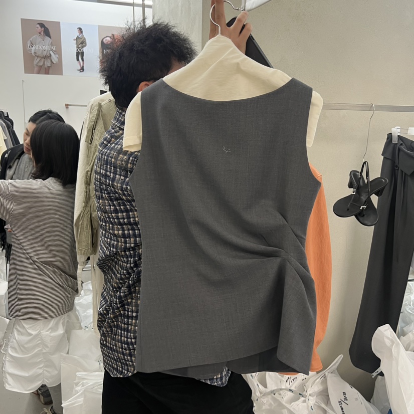 LONDON FLAT韓國代購女士新品職業熱賣推薦休閑時尚馬甲LONDON FLAT馬甲