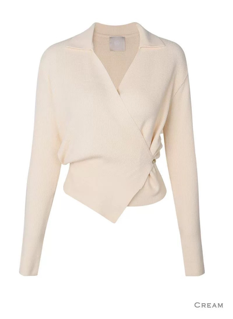 GLOW AND NYMPH韓國代購女士新款職業26春夏針織衫羅紋GLOW AND NYMPH針織衫圖色2