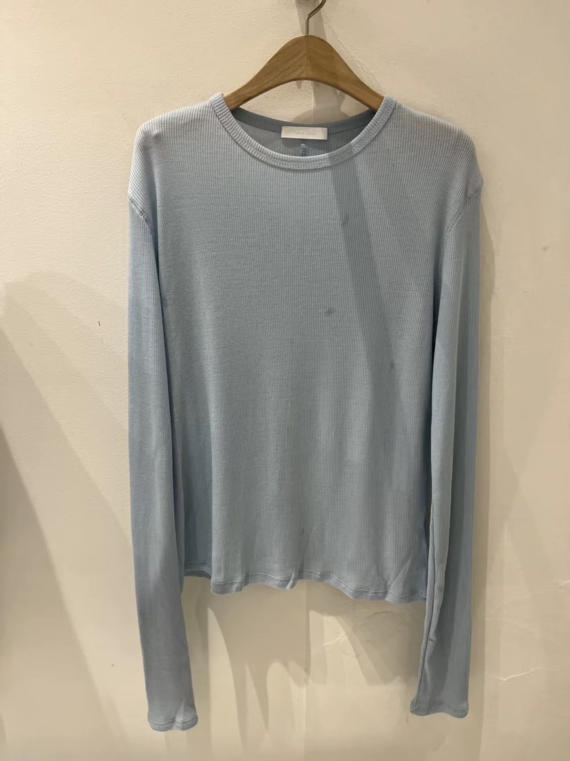 TALK TALK韓國直郵實拍女裝新品人氣時尚26春夏長袖T恤天絲TALK TALK長袖T恤圖色3