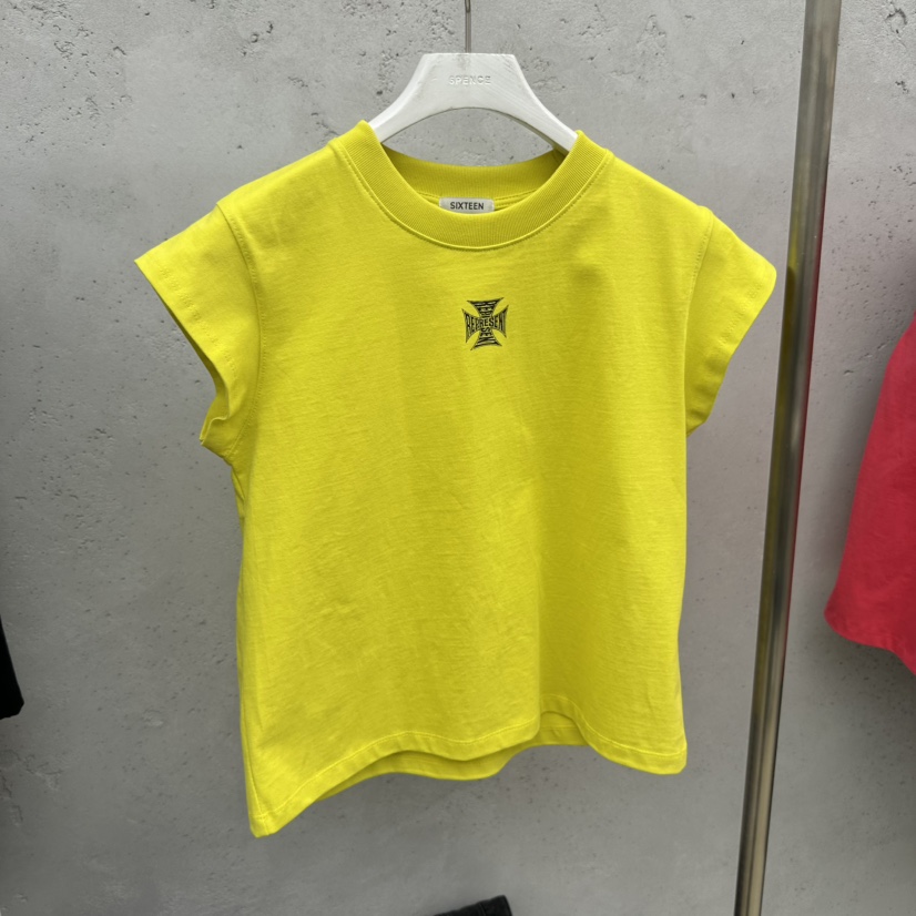 SIXTEEN韓國代購女士新品人氣休閑時尚職業26春夏熱賣T恤SIXTEENT恤圖色4