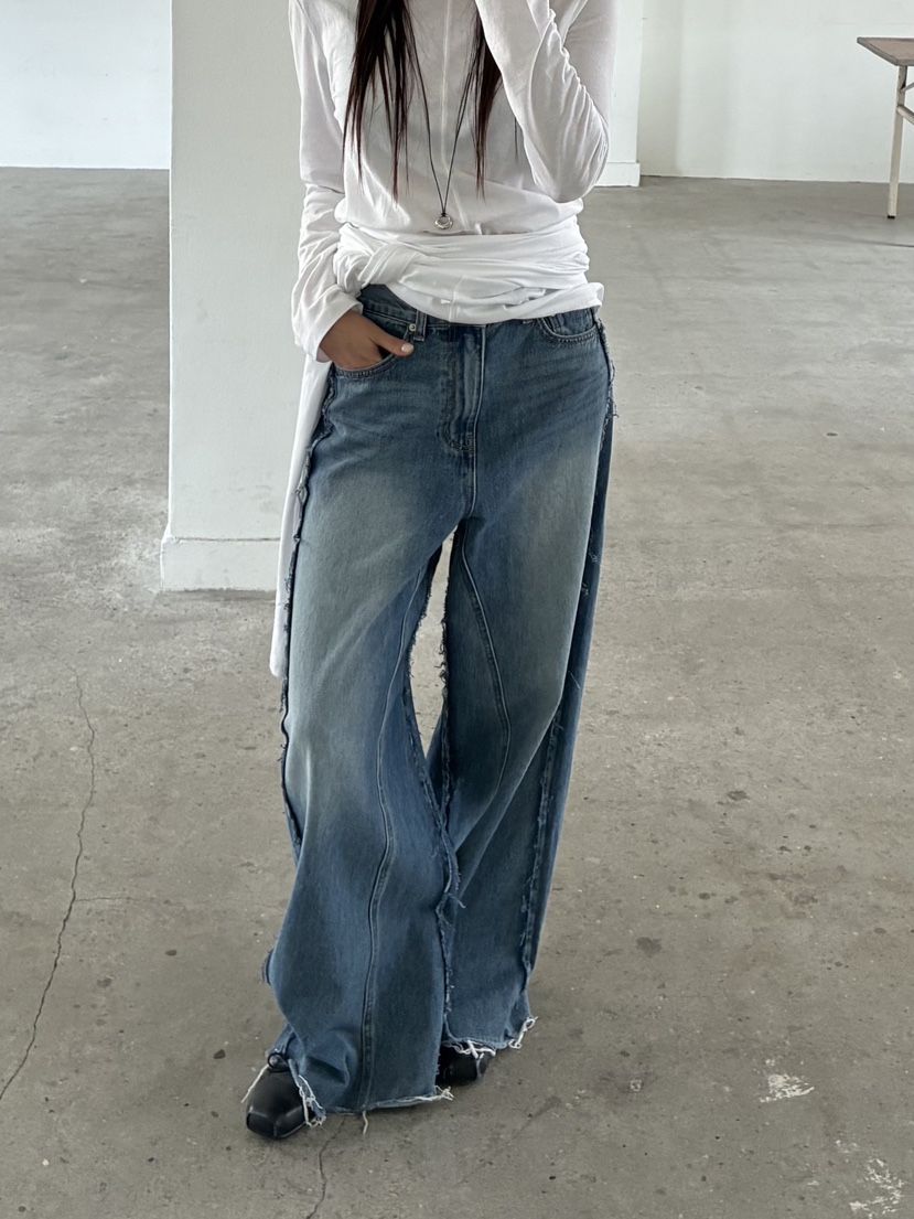 ACME韓國直郵實拍女士新款休閑推薦職業熱賣26春夏牛仔褲ACME牛仔褲