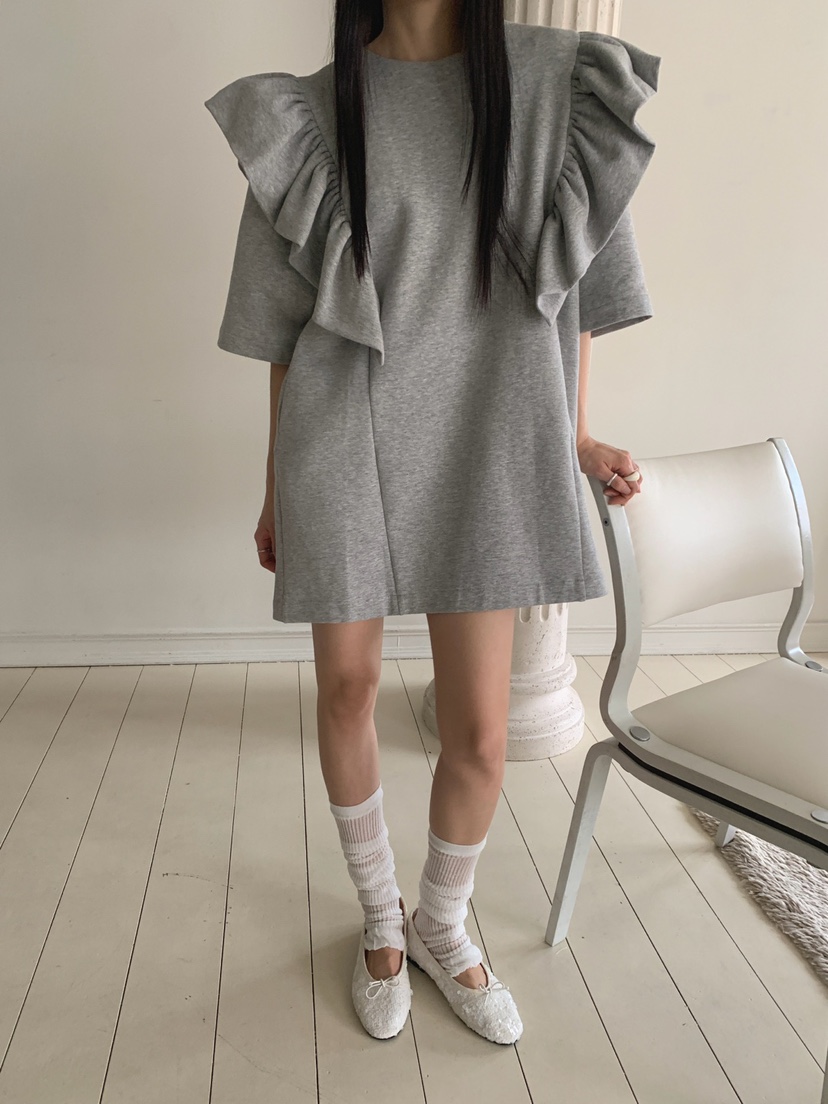 JKICHI韓國代購女士新款人氣時尚休閑職業連衣裙不含配飾JKICHI連衣裙圖色1