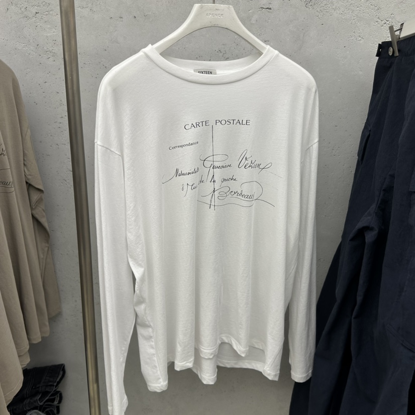 SIXTEEN韓國直郵實拍女士新品熱賣推薦人氣26春夏長袖T恤SIXTEEN長袖T恤圖色1