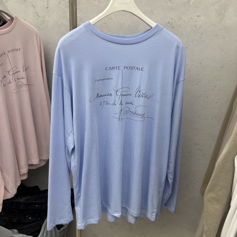 SIXTEEN韓國直郵實拍女士新品熱賣推薦人氣26春夏長袖T恤SIXTEEN長袖T恤圖色3