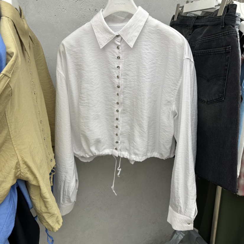 SIXTEEN韓國直郵女裝新款休閑推薦26春夏熱賣職業襯衫蕾絲衫SIXTEEN襯衫/蕾絲衫圖色1