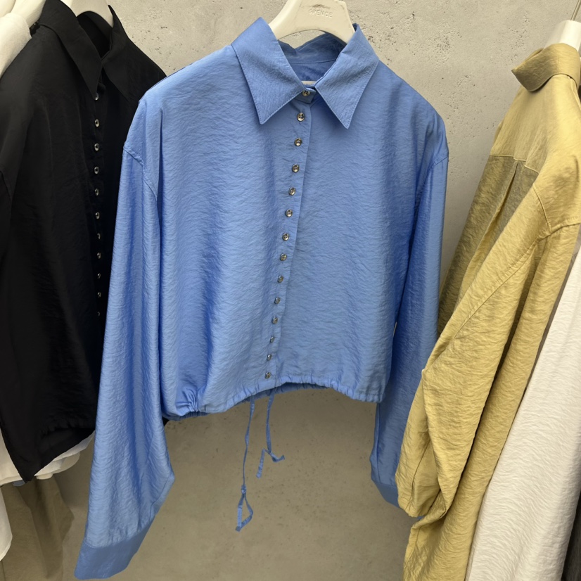 SIXTEEN韓國直郵女裝新款休閑推薦26春夏熱賣職業襯衫蕾絲衫SIXTEEN襯衫/蕾絲衫圖色2