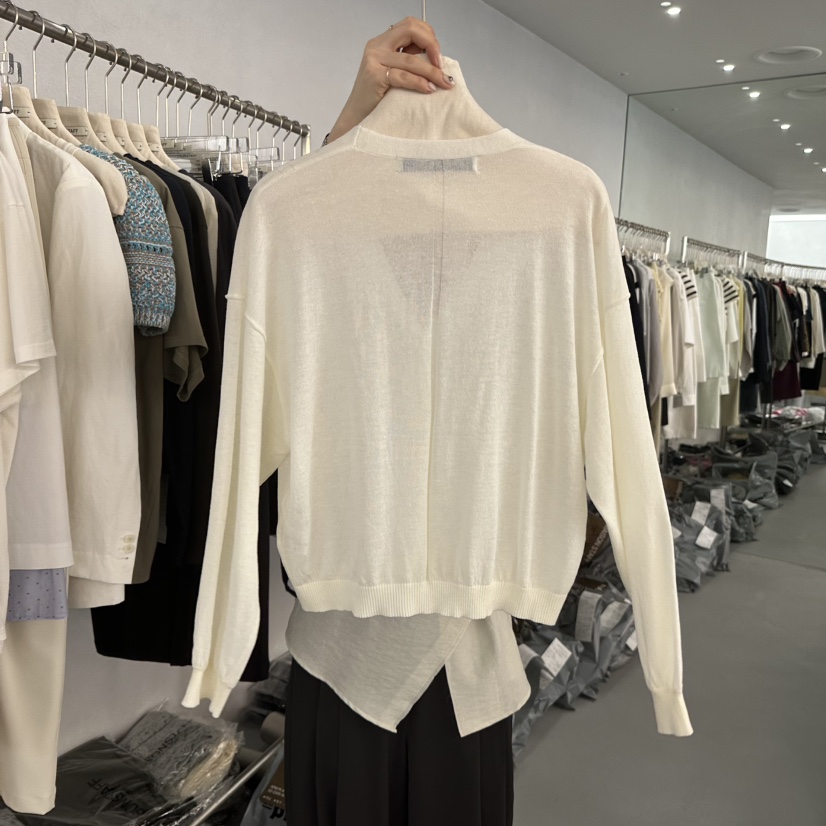 DOUBLE STANDARD/LE SMOKING/MAISONSTAFF韓國代購女士新品26春夏針織衫MAISONSTAFF針織衫