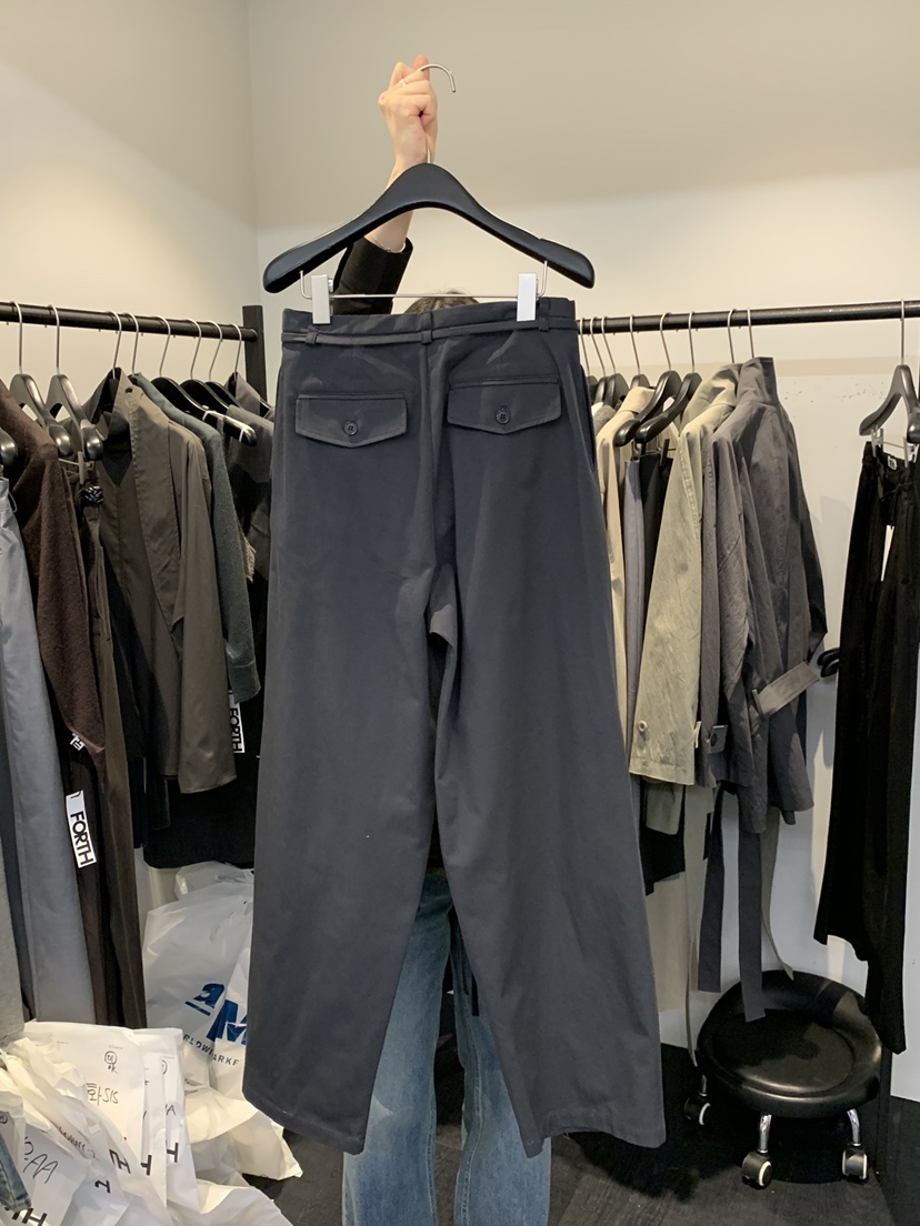 FORTH韓國直郵實拍女士新品職業熱賣26春夏休閑休閑褲斜紋布FORTH休閑褲