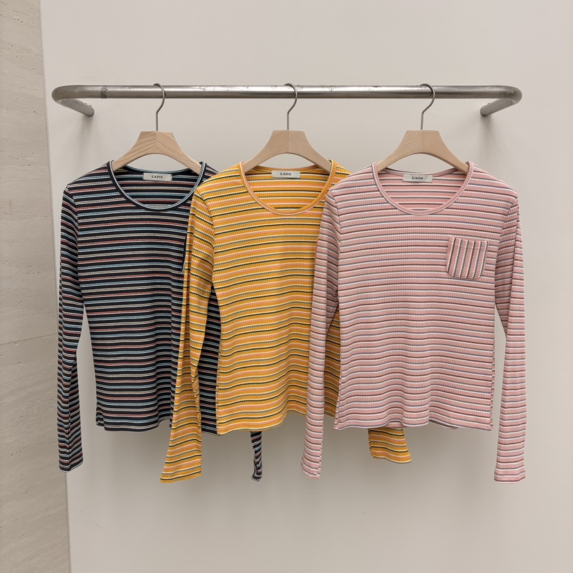 LAIVE韓國東大門直郵女士新款人氣26春夏熱賣休閑長袖T恤LAIVE長袖T恤