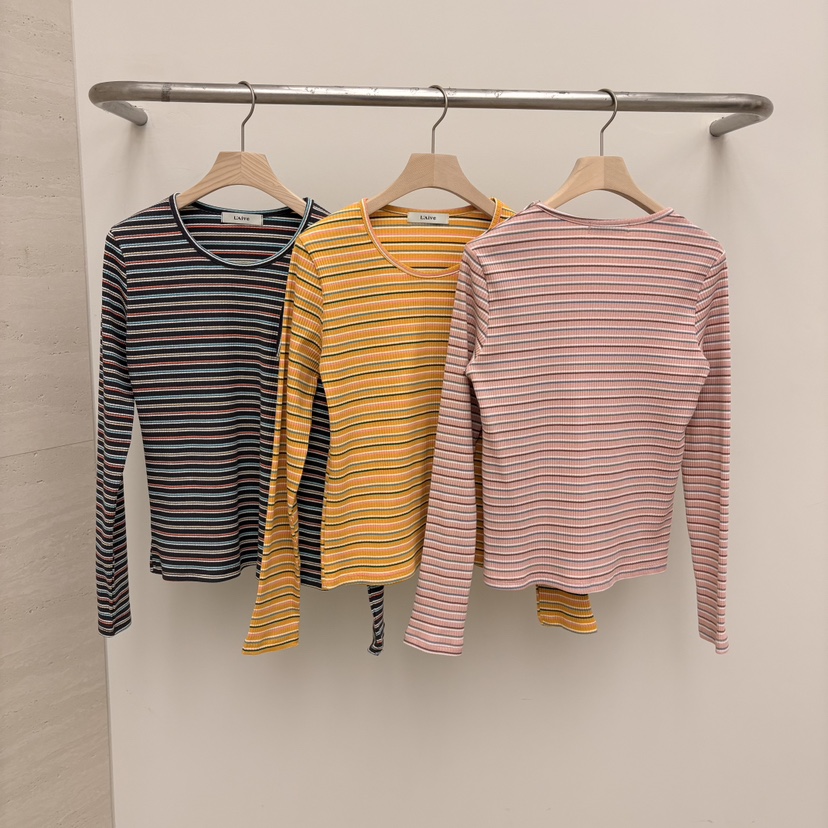 LAIVE韓國東大門直郵女士新款人氣26春夏熱賣休閑長袖T恤LAIVE長袖T恤