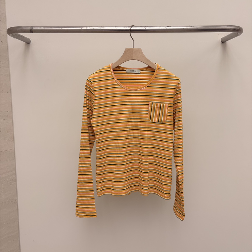 LAIVE韓國東大門直郵女士新款人氣26春夏熱賣休閑長袖T恤LAIVE長袖T恤圖色3