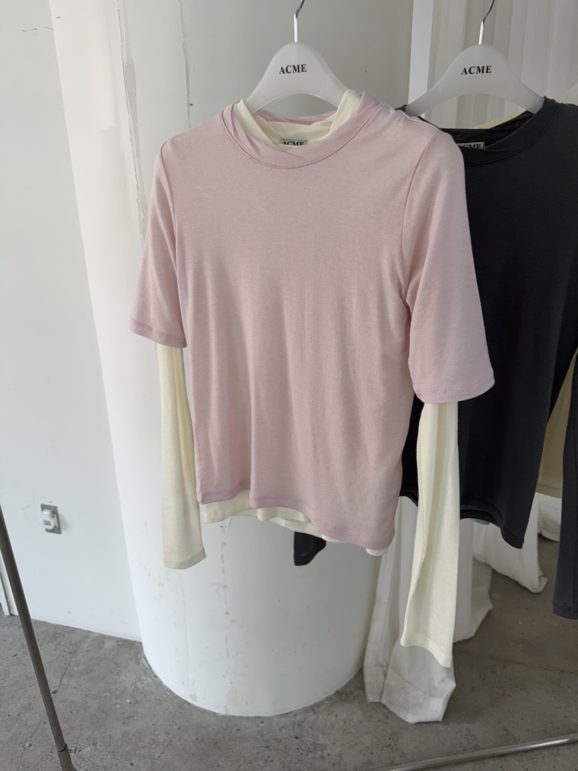 ACME韓國直郵女士新品推薦休閑人氣26春夏時尚T恤美利奴羊毛ACMET恤