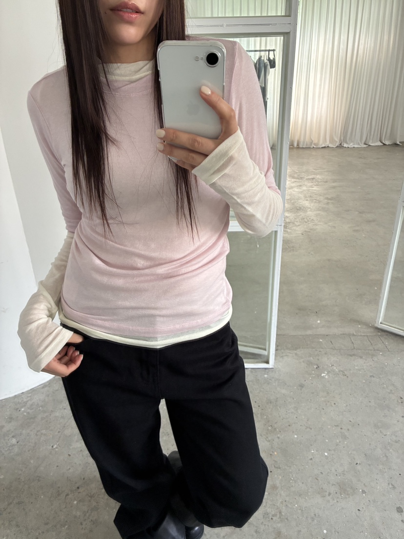 ACME韓國直郵女士新品推薦休閑人氣26春夏時尚T恤美利奴羊毛ACMET恤