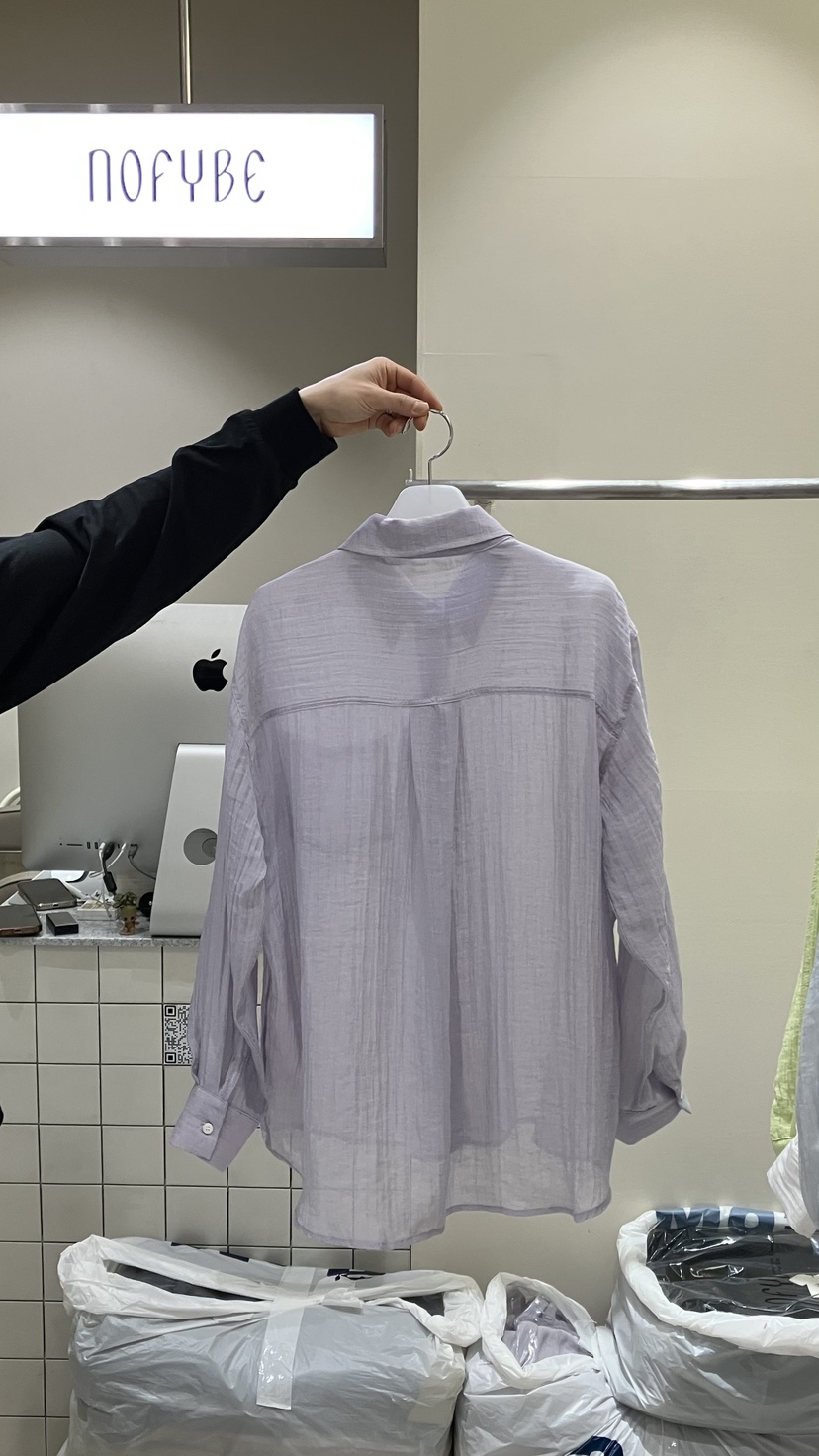 NOFYBE韓國東大門代購女士新品時尚26春夏職業襯衫蕾絲衫NOFYBE襯衫/蕾絲衫