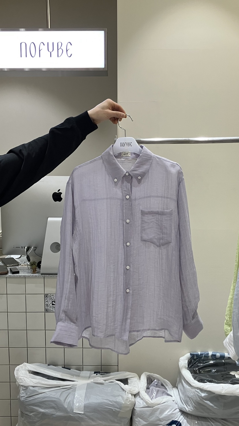 NOFYBE韓國東大門代購女士新品時尚26春夏職業襯衫蕾絲衫NOFYBE襯衫/蕾絲衫圖色1