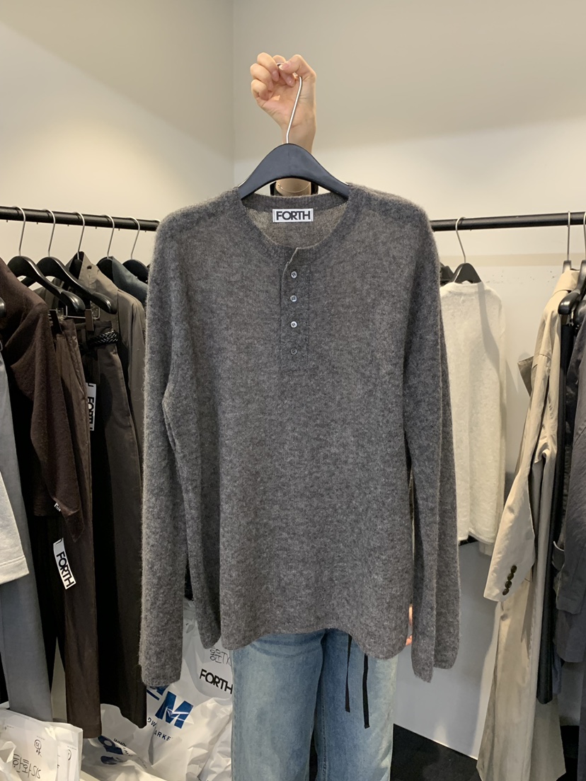 FORTH韓國直郵實拍女裝新品時尚人氣26春夏熱賣針織衫紐扣FORTH針織衫圖色2