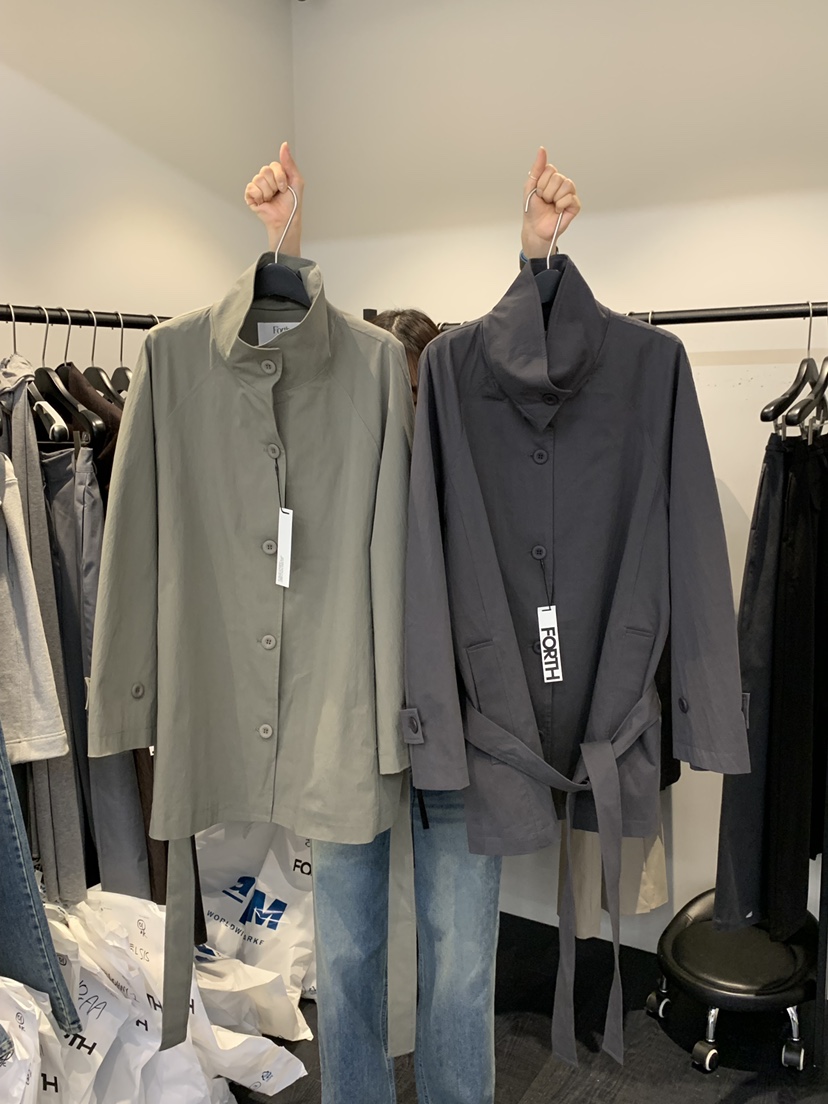 FORTH韓國直郵女裝新品人氣職業休閑推薦熱賣26春夏夾克含腰帶FORTH夾克