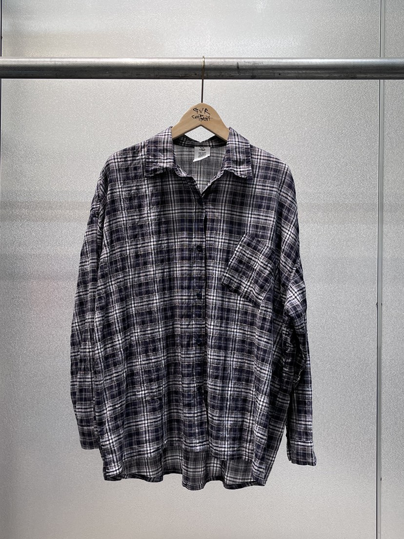 GVR COMPANY/RAWOO韓國直郵實拍女士新款時尚襯衫蕾絲衫格紋GVR COMPANY/RAWOO襯衫/蕾絲衫圖色2