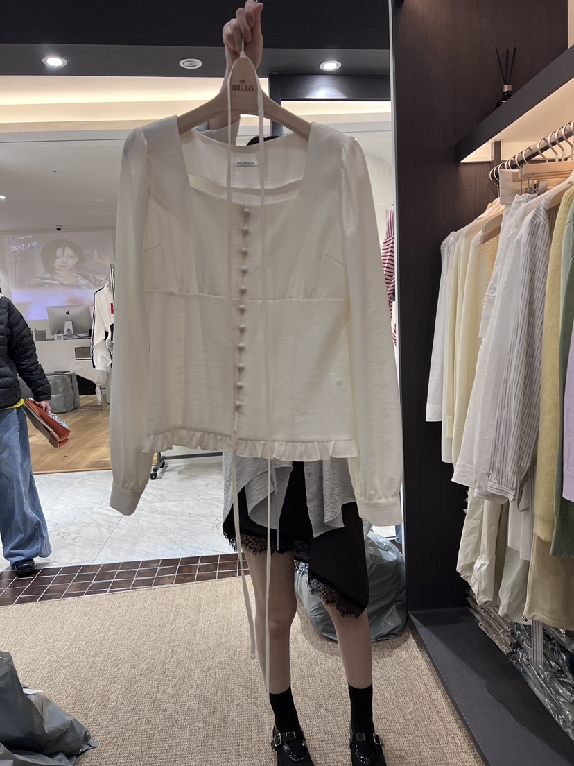 BRELLIN韓國東大門代購女裝新品熱賣人氣時尚職業襯衫蕾絲衫BRELLIN襯衫/蕾絲衫圖色1