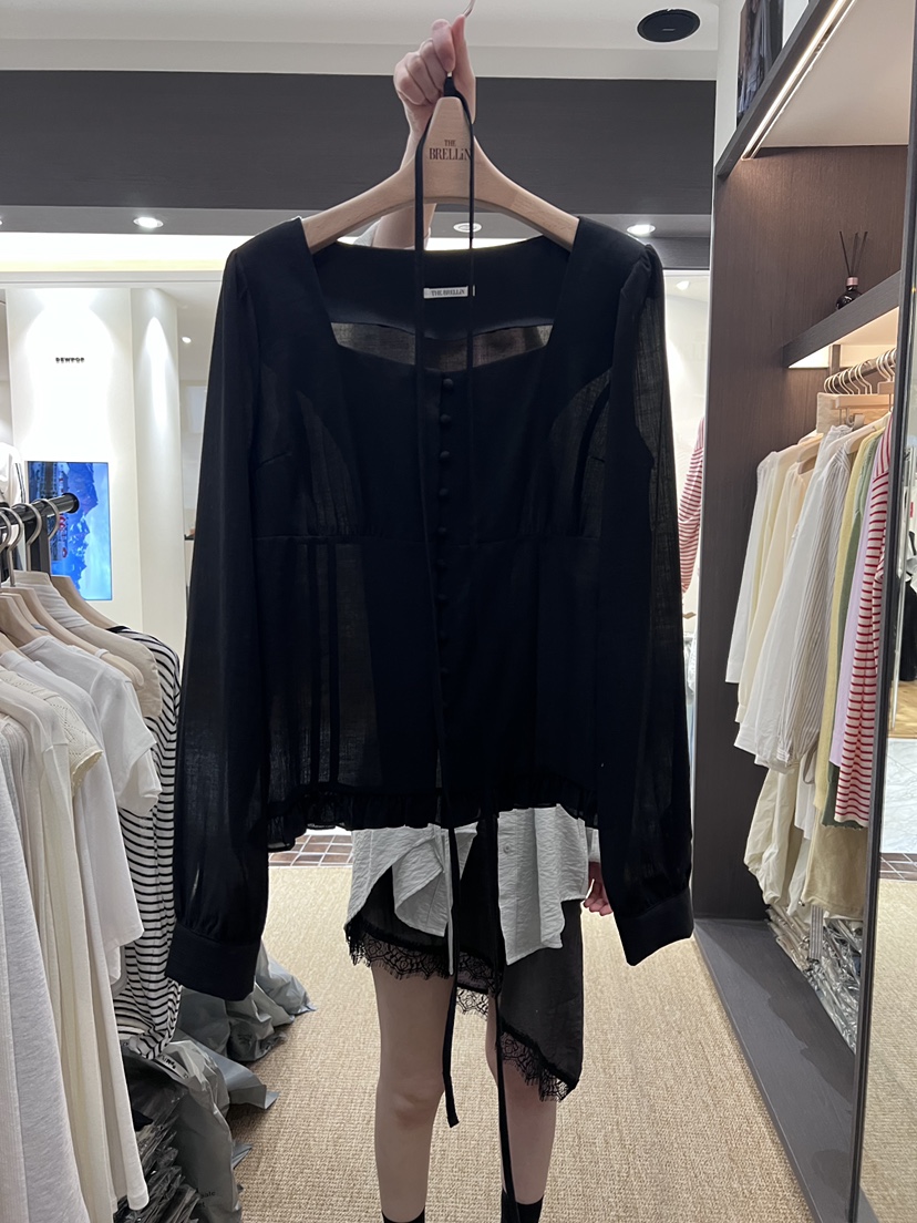 BRELLIN韓國東大門代購女裝新品熱賣人氣時尚職業襯衫蕾絲衫BRELLIN襯衫/蕾絲衫圖色3
